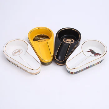 

Ceramic Cigar Ashtray Portable Ashtrays Pocket Travel Cigarette Ash Tray 1 Holder Mini Ashtray For Cigar