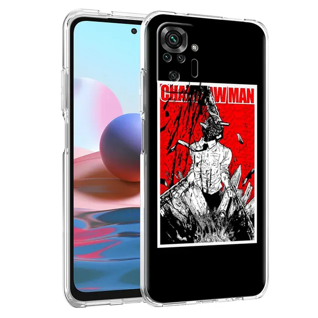 Chainsaw Man Anime Soft Clear Case For Xiaomi Redmi Note 10 9 Pro 9S 8 10S 7 8T 9C 7A 8A 9T K40 Silicone Phone Cover Fundas PTTM-CLS03