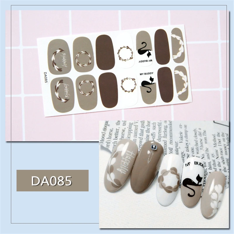 Nusx Full Cover Wrap Nail Polish Stickers Strip Plain Nail Art Decorations Nail Sticker Design Glitter 1 Nusx Full Cover Wrap Nail Polish Stickers Strip Plain Nail Art Decorations Nail Sticker Design Glitter 4