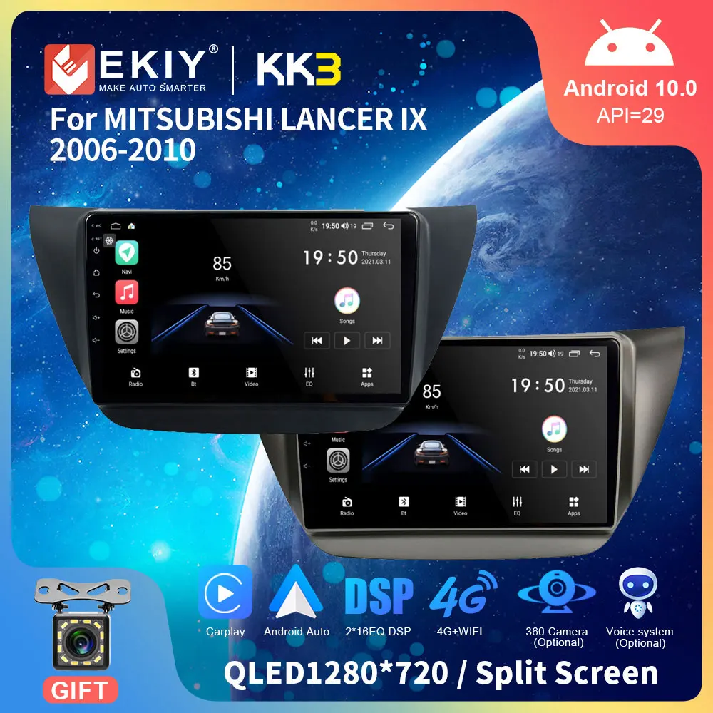 EKIY Android 10 Car Radio For Mitsubishi Lancer 9 CS 2000 - 2010 GPS Navigation Multimedia Video Player Stereo Receiver Carplay |