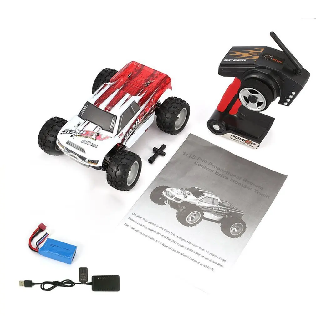 WLtoys A979-B 2 4 GHz 1/18 масштаб полный пропорциональный 4WD RC автомобиль 70 км/ч высокая