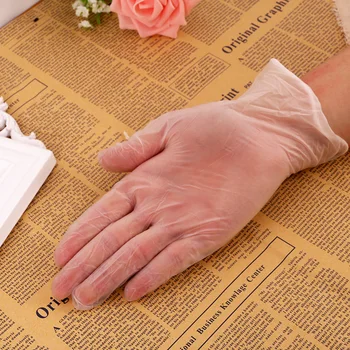 

Protection of disposable Latex Gloves pvc Gloves Food Protection domestic Labor Protection Rubber Gloves thickened 100 sets
