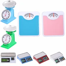 1:12 Масштаб Кукольный домик Миниатюрные весы вес Pretent играть Кукольный дом миниатюрная мебель аксессуары Игрушка