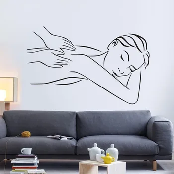 

Massage Spa Decal Beauty Salon Sticker Beauty Posters Vinyl Wall Decals Decor Mural Beauty Salon Spa Sticker