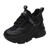 Brand 2022 Spring Breathable Mesh Sneakers Hidden Increasing Sport Shoes Woman Wedge Casual Chunky Shoes High Platform Shoes 9CM 2