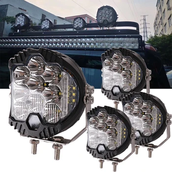

4pcs Super bright 7 inch Round LED Work Light Spot Off Road Driving Fog Lamp for Jeep Truck Car ATV SUV ATV Boat