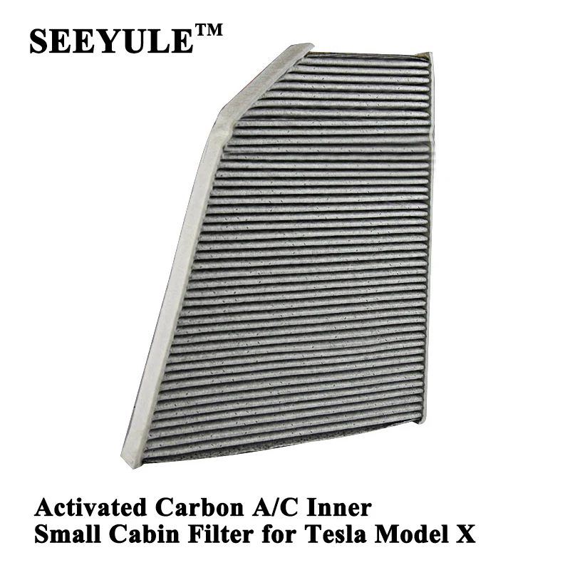 

1pc SEEYULE High quality Activated Carbon Car Air Conditioning Filter Inner Small Cabin Filter Car Accessories for Tesla Model X