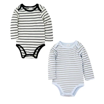 

Honeyzone Vetement Bebe Fille Striped Print Baby Bodysuit Baby Boy Romper Toddler Fashion Overalls Cute Ropa Bebe Verano 0-12M