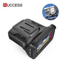 Ruccess CAR DVRs 2.7 DVR 3 in 1 Radar Detector with GPS for Russian Speedcam Anti Radar Full HD 1080P Car Recorder Dash Camera okeytech car accessories best 3 in 1 car anti radar detector dvr gps recorder laser night vision g sensor fixed flow velocity