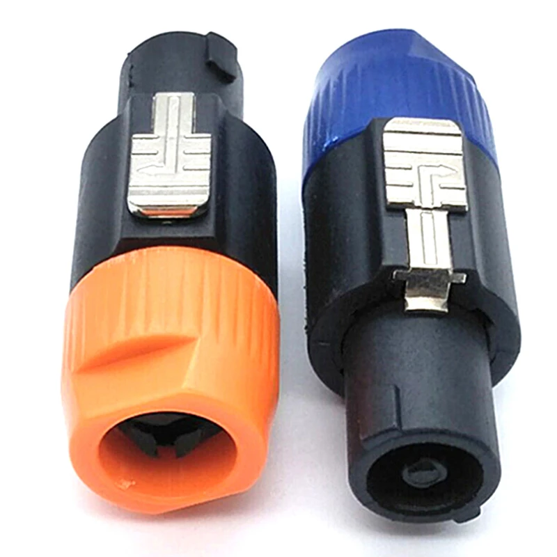1/2Pcs 4pins Aviation Speakon Connectors Type Nl4fx 4 Pole Plug Male Speaker Audio Connector