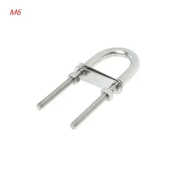 

304 Stainless Steel Marine Rope Rigging Bow Stern Eye U-bolt Yacht Boat Hardware PXPF