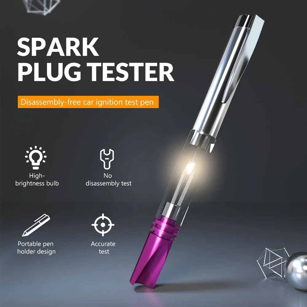 OBD2 Diagnostic Auto Car Ignition Test Pen Tester Spark Indicator Plugs spark plug tester Wires Coils Lgnition suit for all cars |