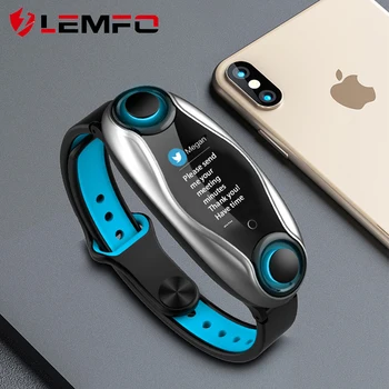 

LEMFO Smart Watch With Wireless Headset Bluetooth 5.0 Blood Pressure IP67 Smart Watch Men or Women Waterproof