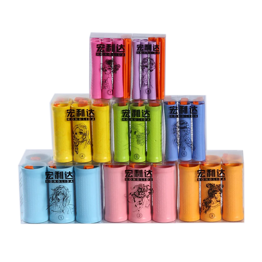 Hair Cold Perm Rods With Clips Hairdressing Home Use DIY Magic Hair Rollers Curlers Wave Fluffy Styling 6pcs/Pack
