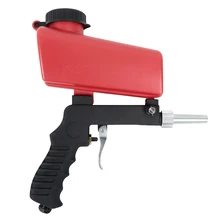 Регулируемый пневматический Пескоструйный пистолет портативный гравитационный Пескоструйный Аппарат пистолет с бункером для удаления ржавчины краски весы