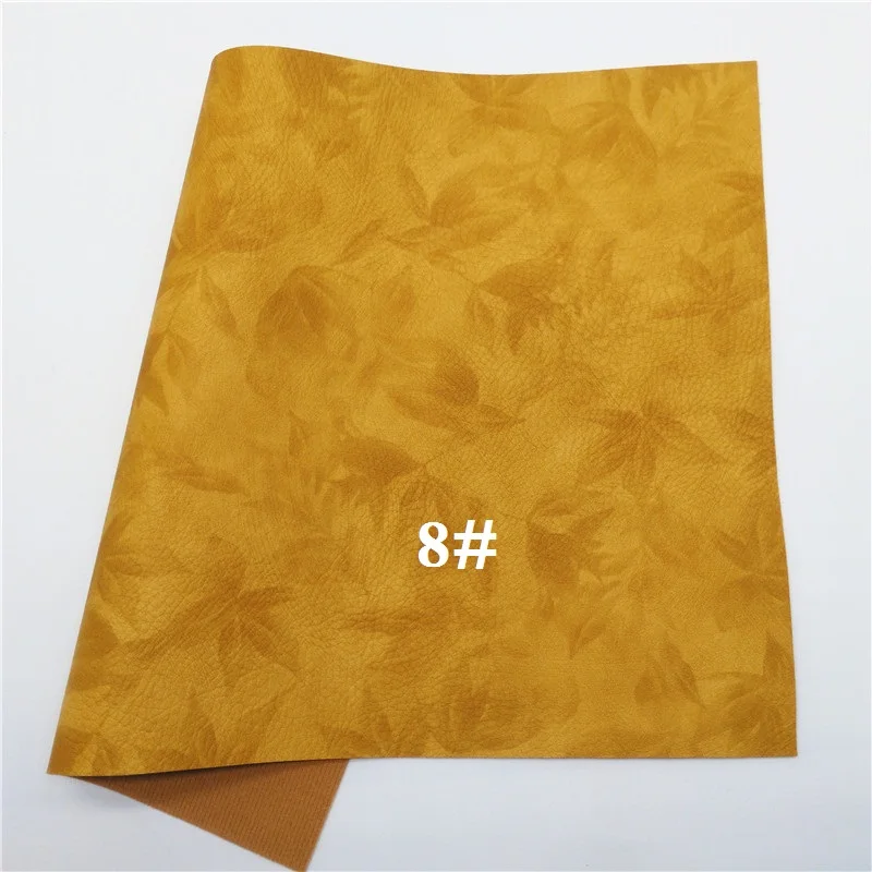 8 Glitterwishcome 21X29 см A4 размер винил для бантов Винтаж оставить напечатанный искусственная ткань, синтетическая искусственная кожа листы для бантов, GM565A - Цвет: 8