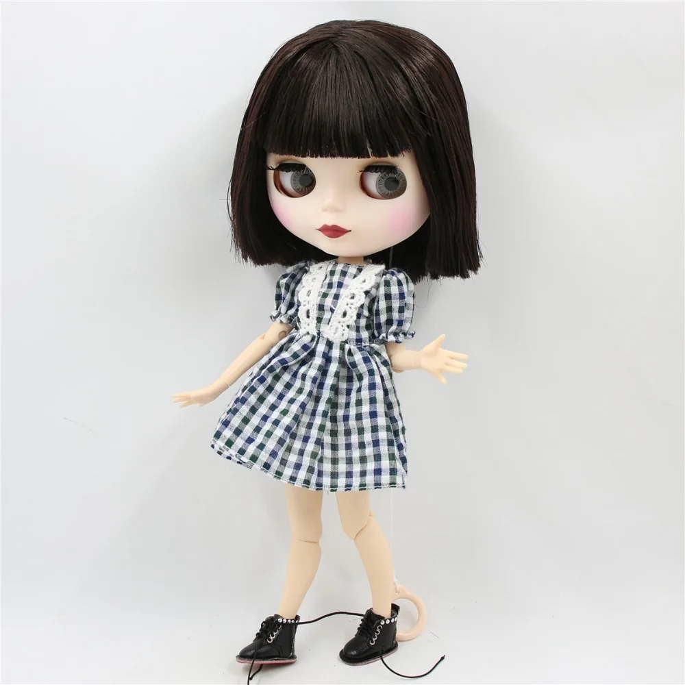 Lainey – Premium Custom Neo Blythe Doll with Brown Hair, White Skin & Matte Cute Face 3