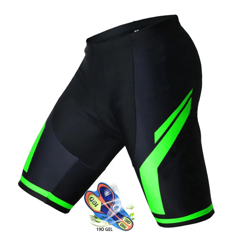 Bike Shorts Padded-Gel MTB Mountain-Bicycle Anti-Slip 19D Men Pro-Team