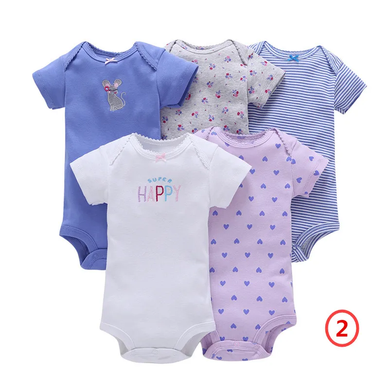 COSPOT/Летний комбинезон для новорожденных; хлопковый комбинезон для маленьких девочек и мальчиков; Новинка г.; Bebe; одежда с короткими рукавами; 25 - Цвет: Color2