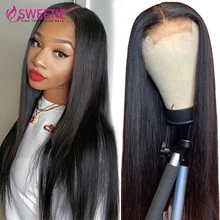 Aliexpress - Sweetie Brazilian Straight 150% Density Lace Closure Human Hair Wigs 10-30inch Remy Human Hair Bob Lace Wig With Baby Hair