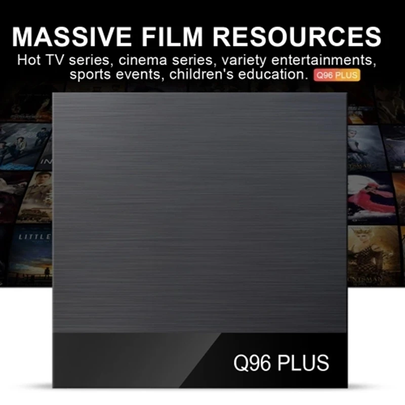 Q96 PLUS Smart Android 8.1 TV Box RK3328 Quad Core 4K 1080P Set Top Box VP9 H.265 BT4.0 4GB/32GB Miracast DLNA WiFi LAN HD Media
