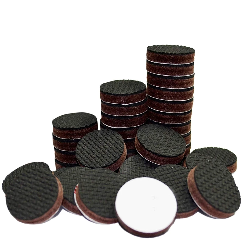 36 Pcs 1 Best Non Slip Feet Floor Protectors for Keep In Place Furniture Stoppers, Black afbeelding