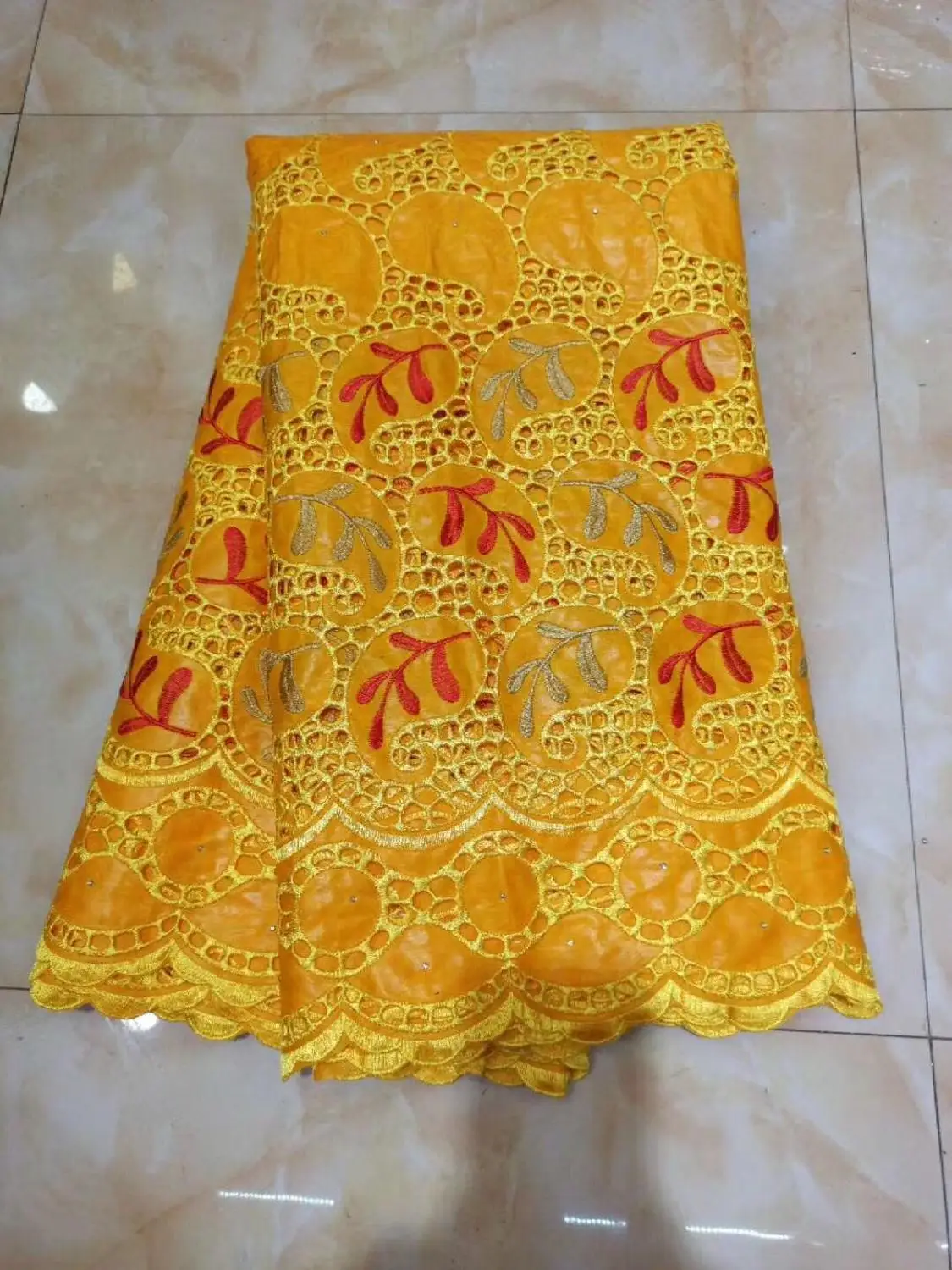 Gold 2020 New arrival African bazin riche fabric with brode Latest fashion embroidery lace net 5 yard/lot | Дом и сад