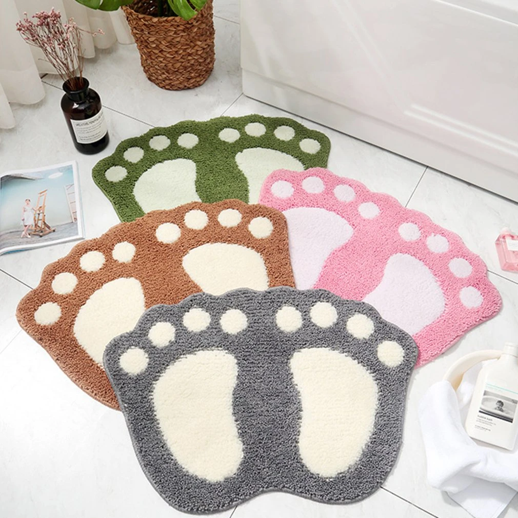 40 60cm Big Feet Bath Toilet Mat Bathroom Rugsarea Rugs Carpet Doormat Floor Mat Absorbent Mats Foot Pad Rug Mat Aliexpress