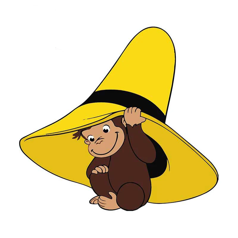 Наклейка Monkey George на лобовое стекло бампер мотоциклетный шлем наклейка высокого