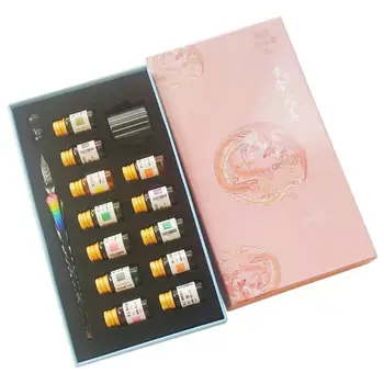 

2020 New Crystal Phoenix Glass Ink Pen Glass Dip Pen For Writing Fountain Pen Set Gift