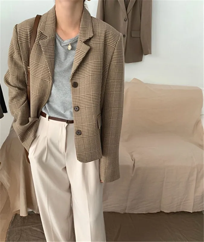 South Korea CHIC Simple Loose-Fit Handsome Trend Casual Suit Jacket