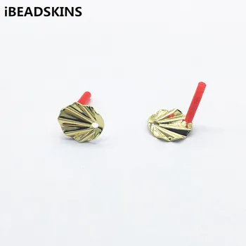 

New arrival! 14X12mm 100pcs Zinc Alloy Sector shape Earrings Stud for Earrings parts,hand Made Earrings Findings Jewelry DIY