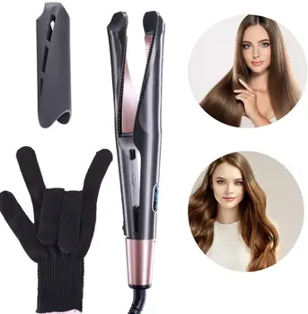 

Professional Flat Iron Hair Straightener Twist Plate 2 in 1 Hair Curler Iron Ceramic Curling Iron Hair Curlers Hair Styling Tool