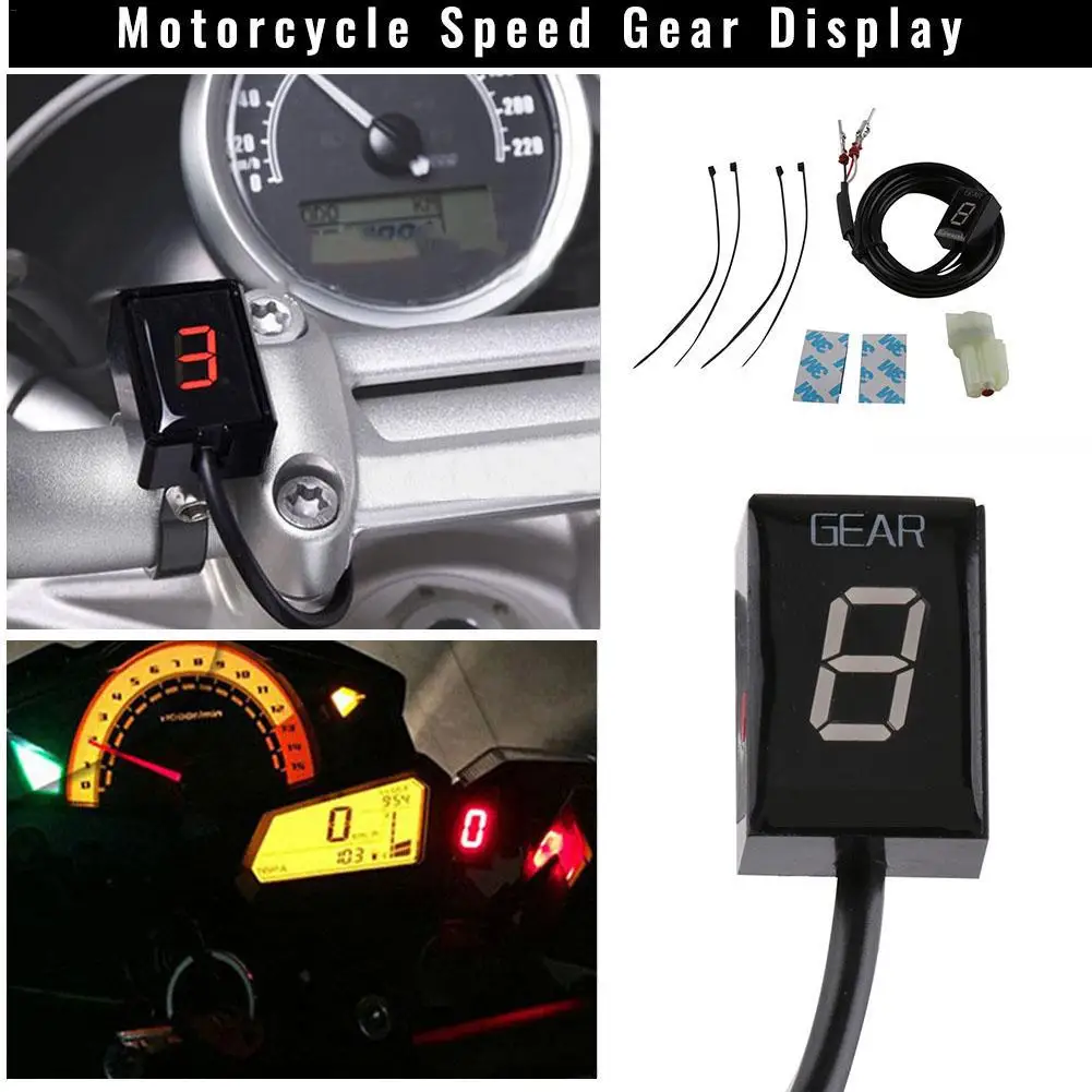 Для Suzuki Intruder мотоцикл 6 уровней 1-6 Gear Ecu Plug Mount Speed Display индикатор аксессуары для
