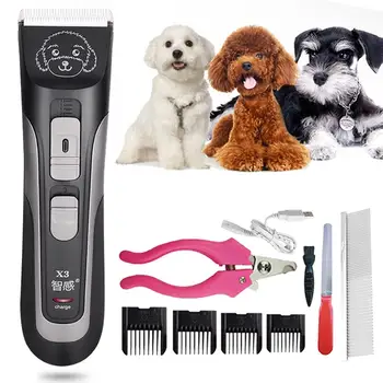 

Rechargeable Pet Electric Clipper Low-noise USB Hairdressing Set Electric Cat Dog Hair Trimmer Pet Hair Clipper Haircut Machine