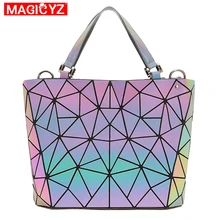 Светящиеся роскошные сумки, женские сумки, дизайнерские женские ручные сумки, складные кошельки, деформационные сумки, сумка на плечо, сумка через плечо