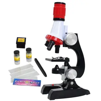 

Kuulee Science Kits for Kids Beginner Microscope with LED 100X 400X and 1200X Science Educational Toy Gift