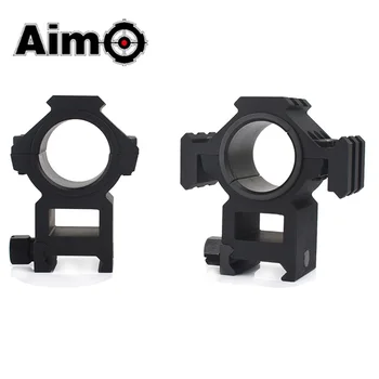 

Aim-O Red & Green Dot Tactical Scope Base Tri-Side Rail 25.4-30mm Split Ring Mount For Airsoft Riflescope AO9031 Hunting Optics