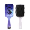 1pc Pattern Unicorn starry sky Comb Massage Children Comb Cute Girl Comb Carry Long Hair Anti-knot Comb Hair Brush 4