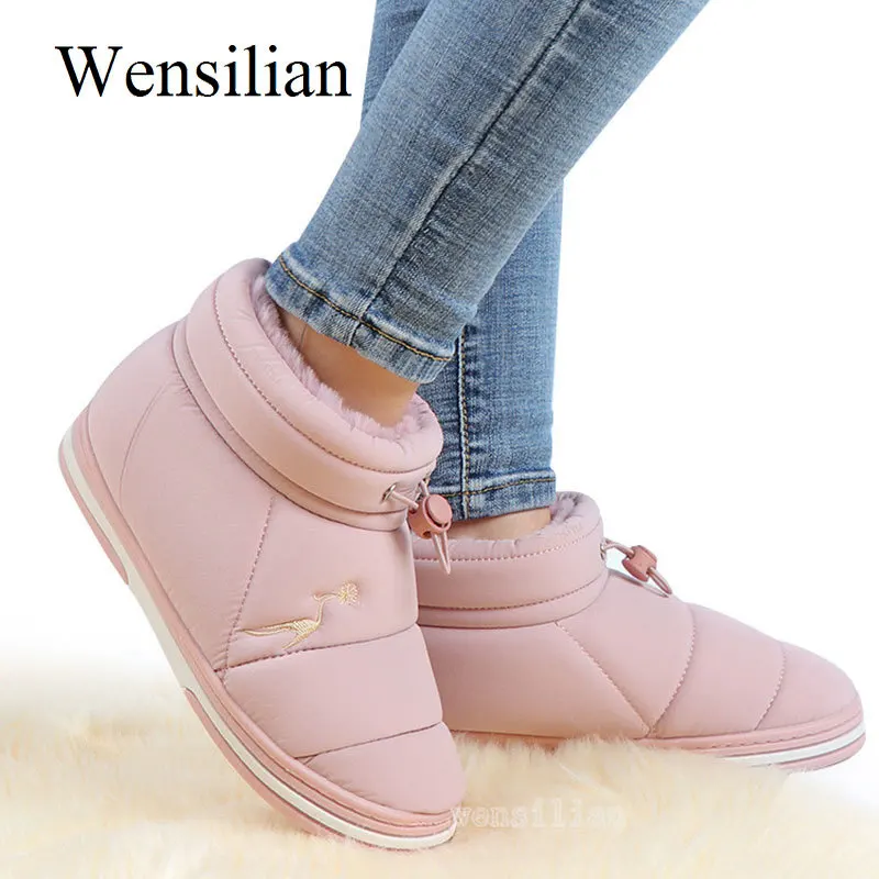 

Women Ankle Boots Warm Snow Boots Winter Shoes Woman Candy Color Fur Footwear Ladies Platform Shoes Botines Mujer 2019 Invierno