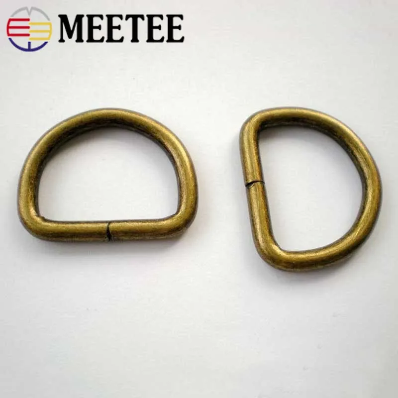 Meetee 20/25/32/38 мм 5 шт. кольцо в виде буквы D Регулируемая металлическая пряжка для сумки бикини с поясом открывающийся крючок ручной работы аппаратных аксессуаров BF209