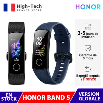 

Global Version Huawei Honor Band 5 Band5 Smart Band Blood Oxygen Real Time Heart Rate Sleep Monitor 0.95'' AMOLED Bluetooth 5ATM