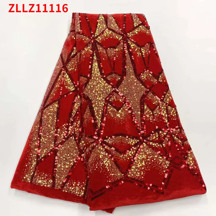 Hot Sale Ankara ​African Velvet Lace Fabric Low Price French Dress Sewing Clothes ZLLZ11116 | Дом и сад