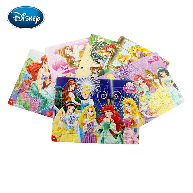 Disney 40 шт. Белоснежка/замороженная/Микки/супер летающий человек серии головоломка 3-5 лет Детская обучающая игрушка головоломка детский подарок