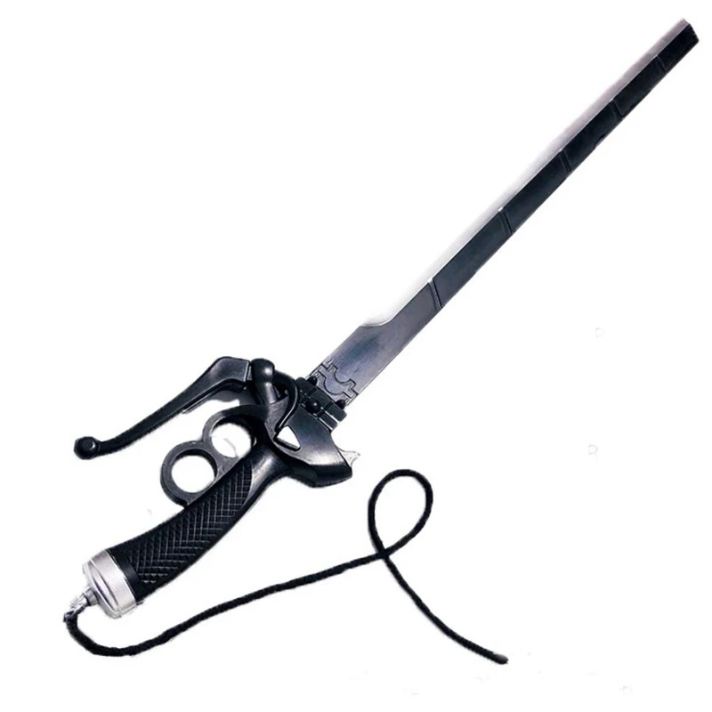 

cosplay Attack On Titan Mikasa Ackerman sword double knife RivaMika LeviMika sword Halloween Weapon prop 95cm