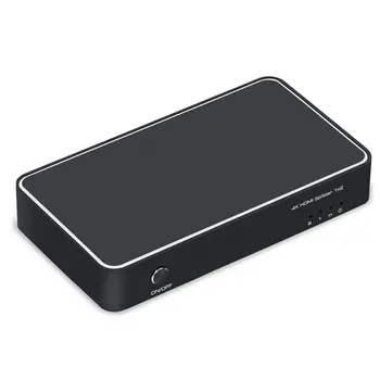 

Hdmi 1x2 Splitter High Definiton Video 1X2/1 In 2 Out/One Point Two Splitter With Audio Separation Black