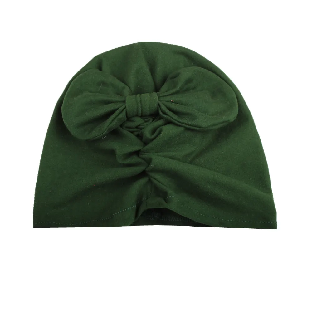 

Baby Hats Caps Beanie Folding Bowknot Keep Warm Cotton Indian Newborn Headwear