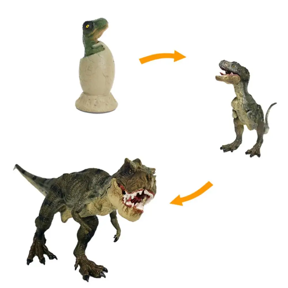 

3PCS Dinosaur Action Figure Simulation Tyrannosaurus Model T-Rex Doll Dinosaur Growing Toys Educational Toy For Kid