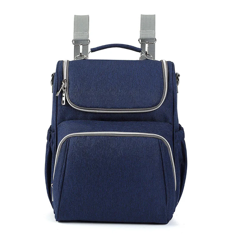 Новая сумка для подгузников для маленьких мам, модный рюкзак для путешествий, водонепроницаемая сумка на плечо для мам - Цвет: dark blue