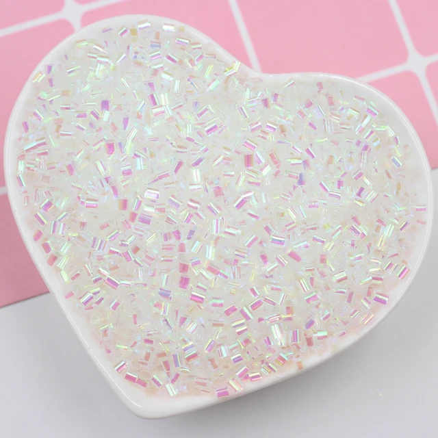 20g Bingsu Garment Beads Slime Additives Iridescent Filler Supplies DIY  Sprinkles Kit For Fluffy Clear Crunchy